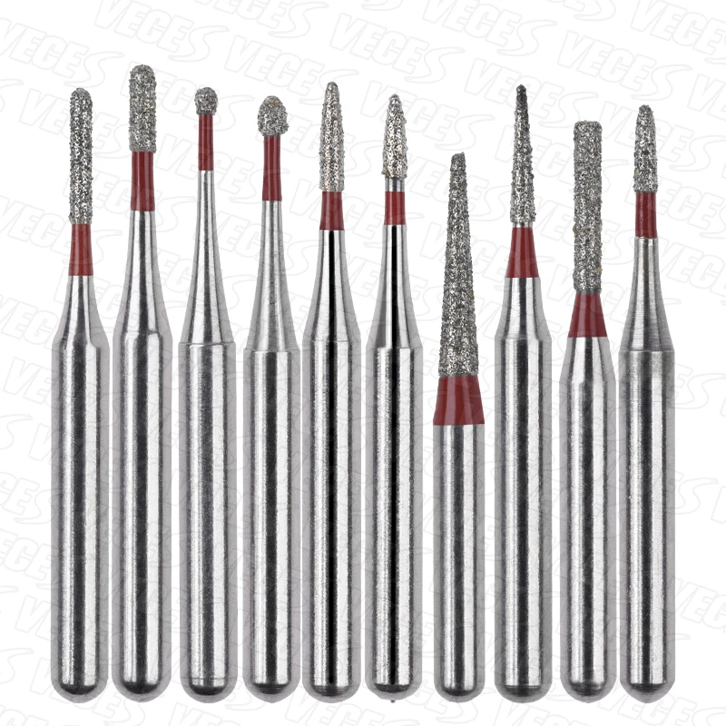 CD Type Dental Diamond Burs Drill for High Speed Handpiece Fine FG 1.6mm Dentist Tools 10Pcs