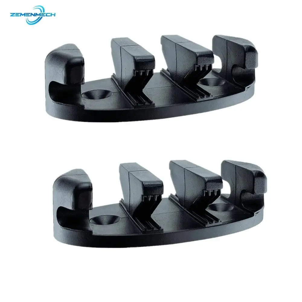 2PCS Black Nylon Rope Clamp Cleat Base Kayaks Canoes Boats Decks Replacement Rowing Marine Accessories Boat Accessories De Pesca