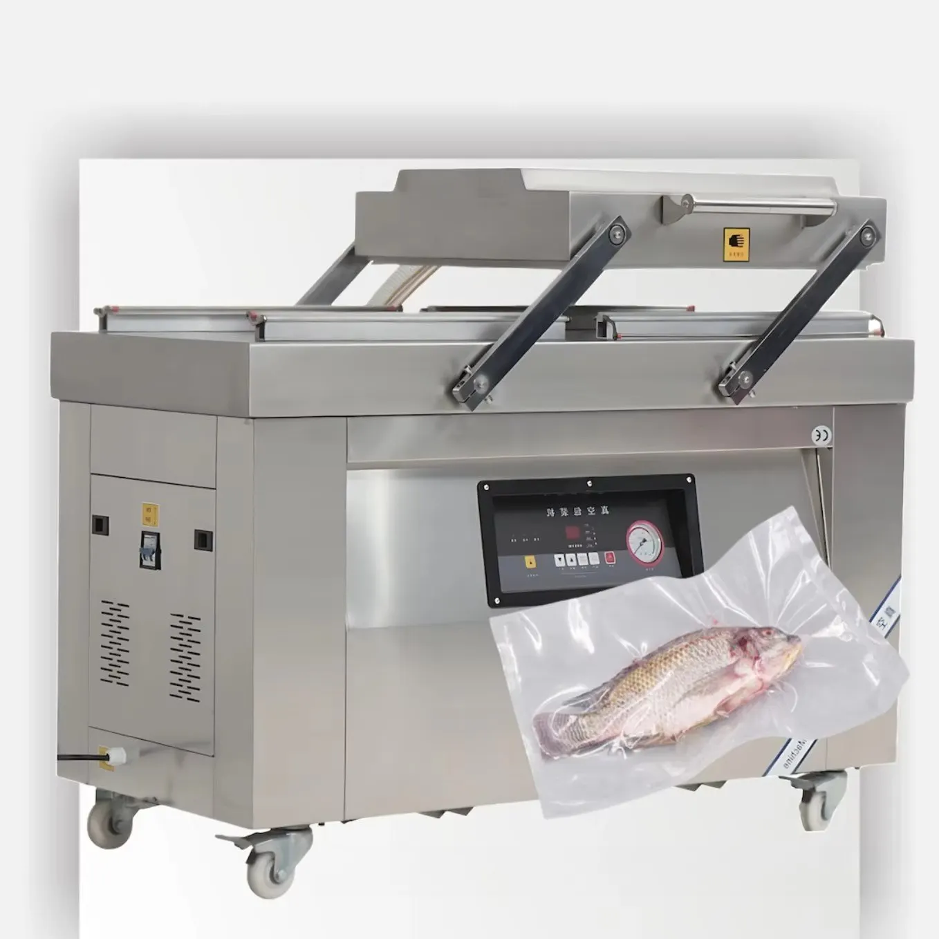 Industrial Double Chamber Vacuum Sealer Commercial Food Meat Vaccum Packing Sealing Machine