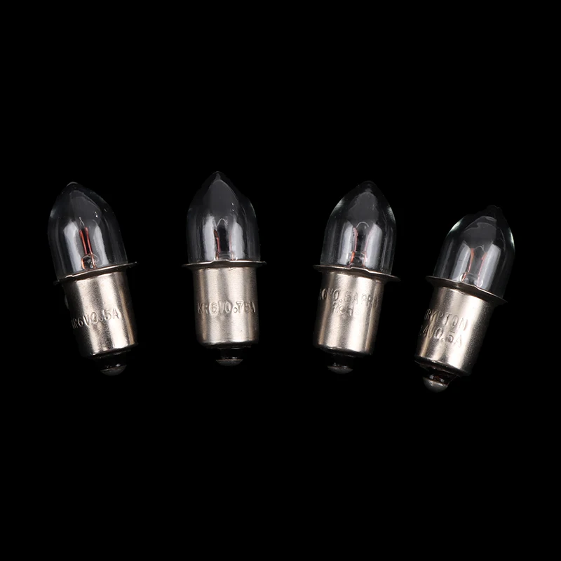 P13.5S żarówki w starym stylu latarki 2.4V 3.6V 4.8 6V 7.2V 0.4A 0.5A 0.75A żarówka wymienna latarki lampa robocza