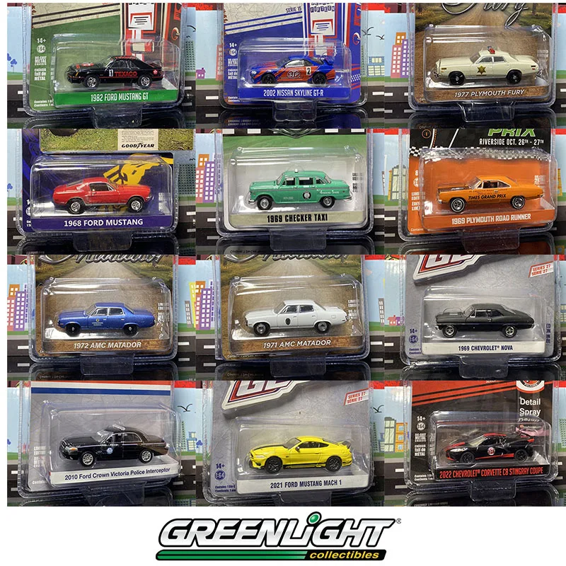 Greenlight - Corvette - Mustang - Camaro - Dodge - Car Culture Alloy Series Toys 1:64 Brand New Alloy Car Collectible Model