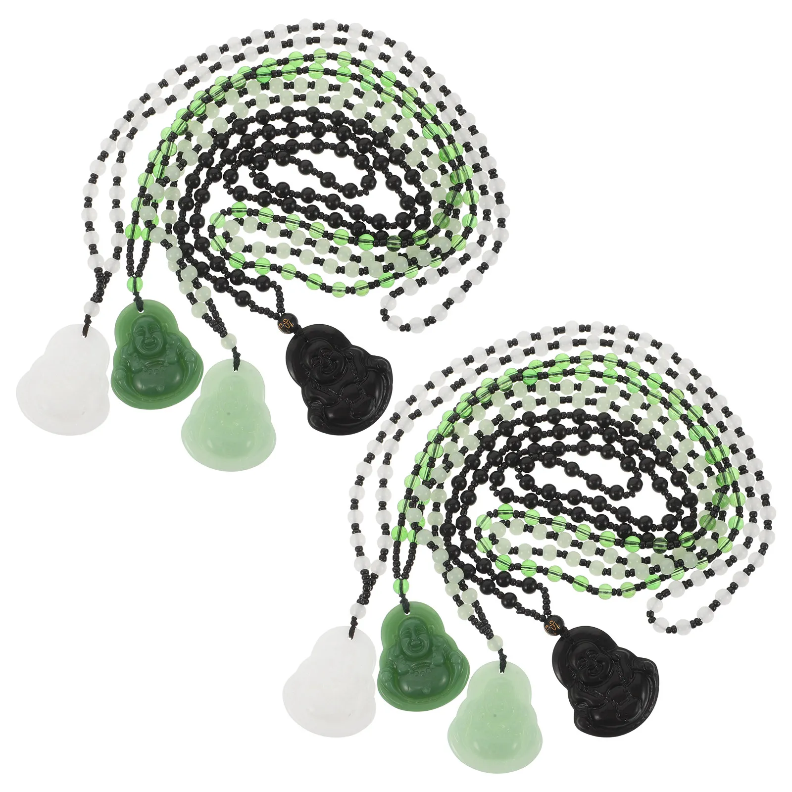8 Pcs Jewelry Beads Necklace Pendant Ethnic Style Men's Necklaces Decorative Beaded