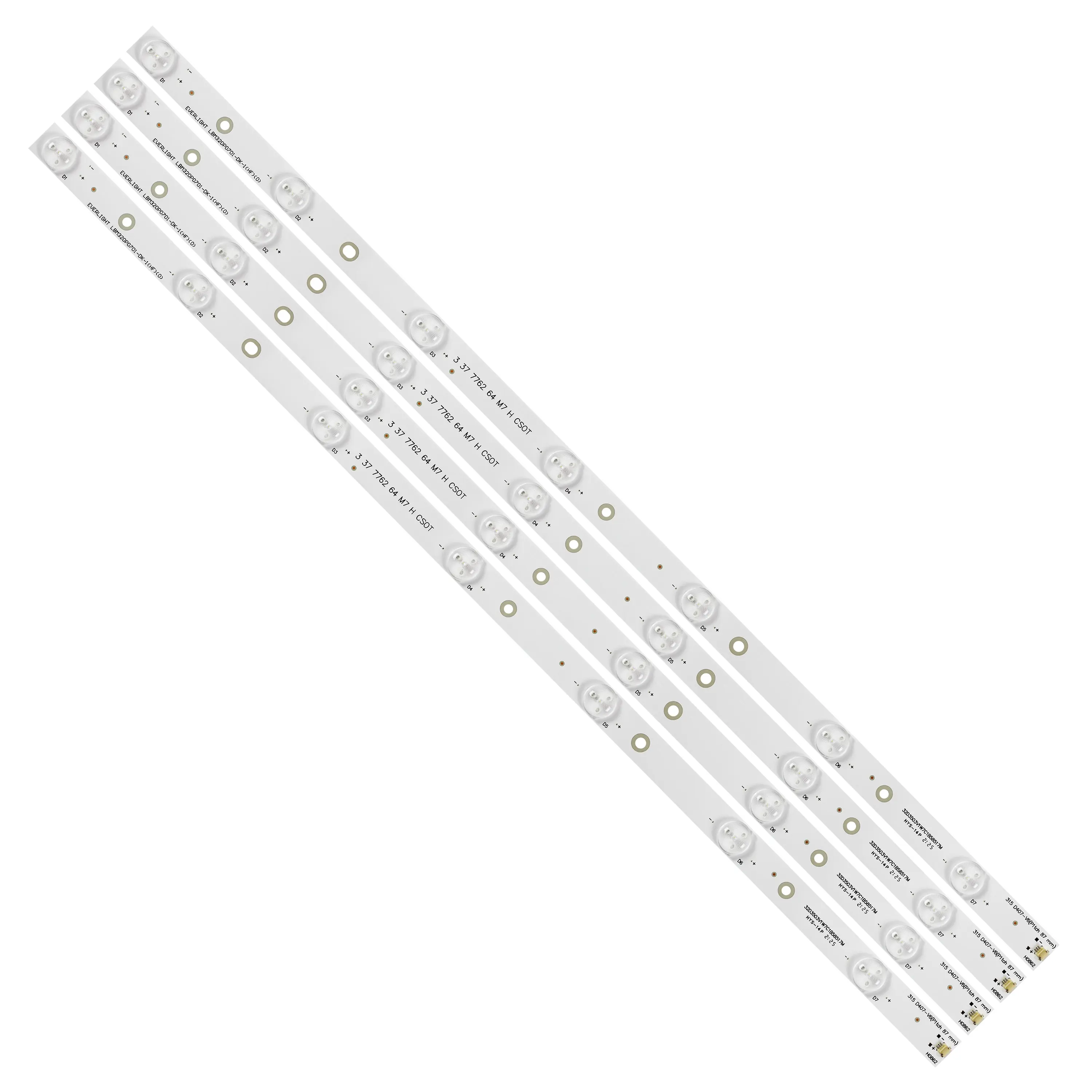 

LED Backlight strip 7lamp For Sharp 32"TV LC-32LD165RU LC-32LD166K EVERLIGHT LBM320P0701-DK-1 LBM320P0701-DK-2 32E309R T3240M