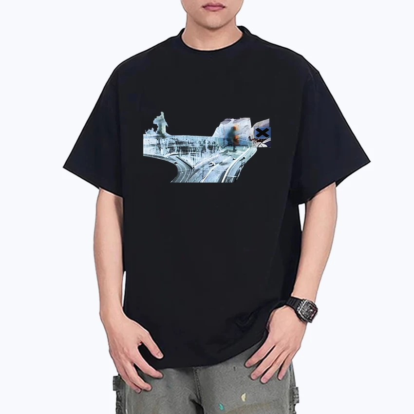 

Summer 2025 Radiohead vintage streetwear Oversized t-shirt Fashion Cotton Men Women short sleeve t-shirts Unisex plus size tops
