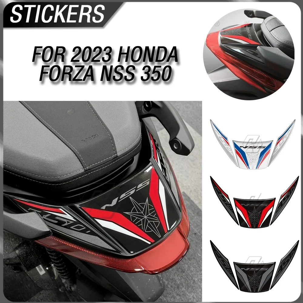

For Honda 2023 Forza NSS 350 motorcycle modification parts rear 3D resin decorative scratch resistant sticker