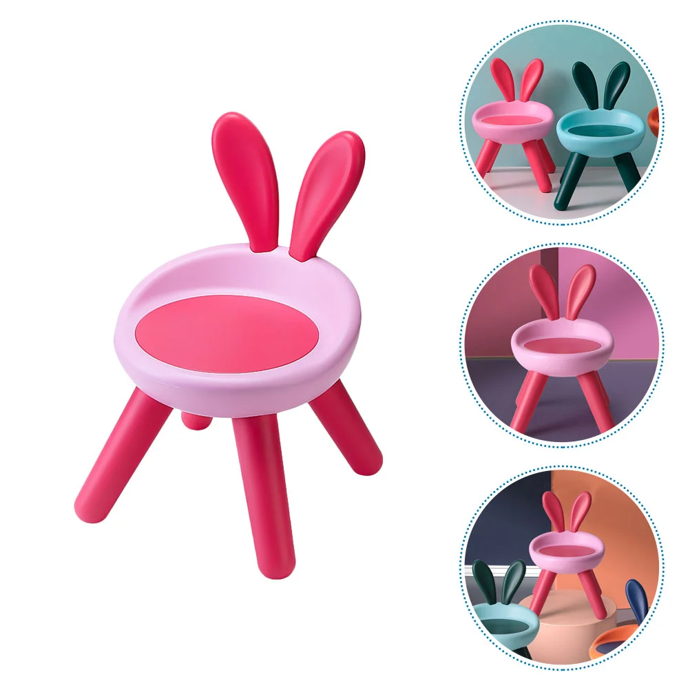 Armchair Kids Chairs for Portable Kindergarten Children Stool Plastic Back Baby Home