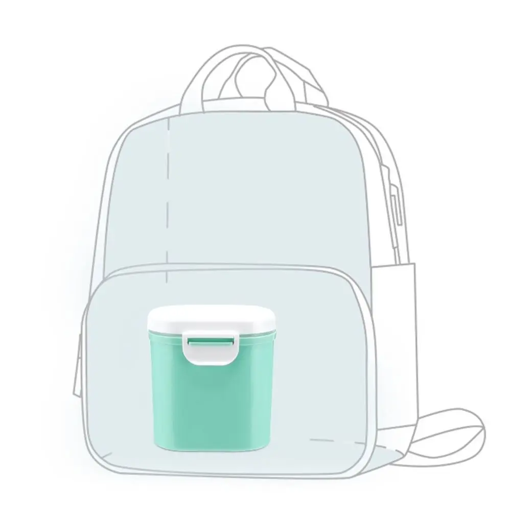 Portable Infant Milk Powder Box with Scoop BPA Free Baby Food Storage Box Multifunctional Large-Capacity