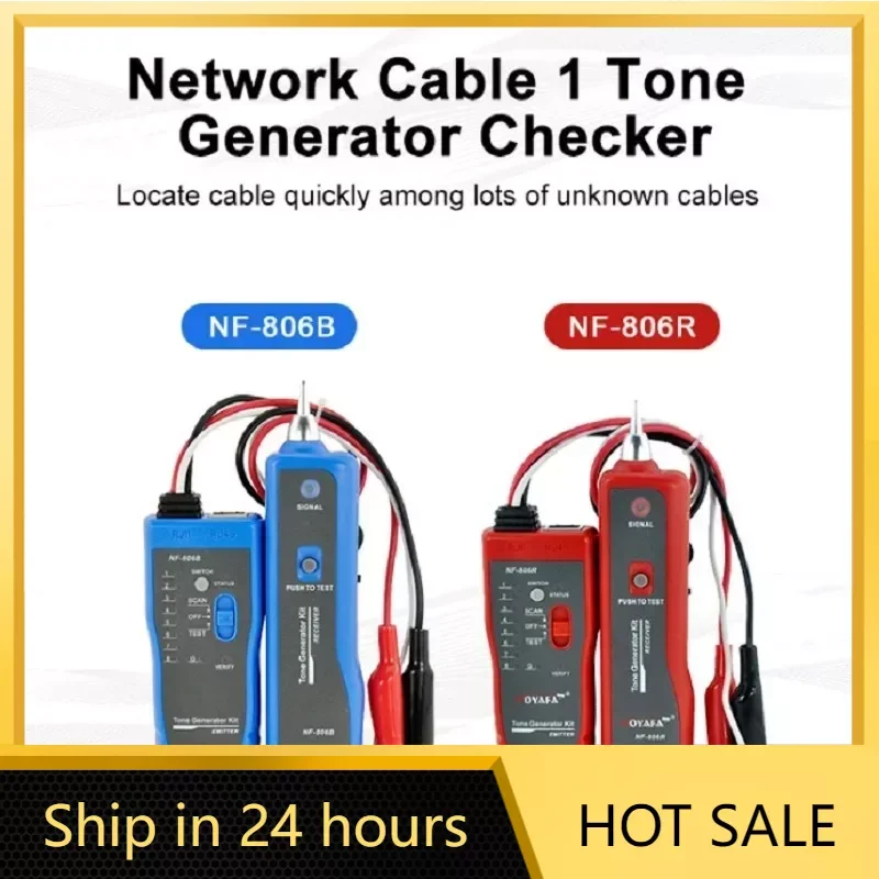 Noyafa Mutifuncation Cable Test NF-806 Detector Support Trace Telephone Lan Wire Finder Continuity Tester Wiremap Network Tester