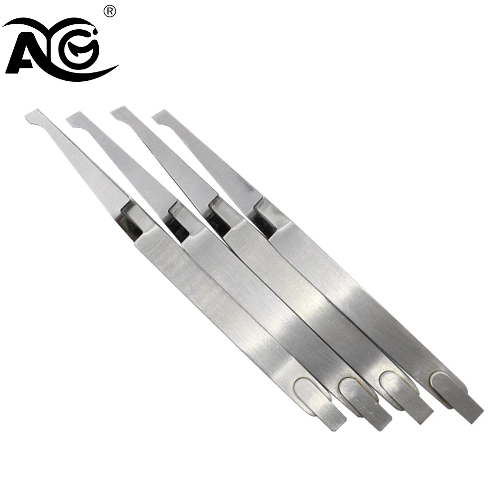 

5PCS Dental Orthodontic Bracket Tweezers Holder Dentistry instrument Stainless Steel Serrated Tweezers Plier for Teeth Care Tool