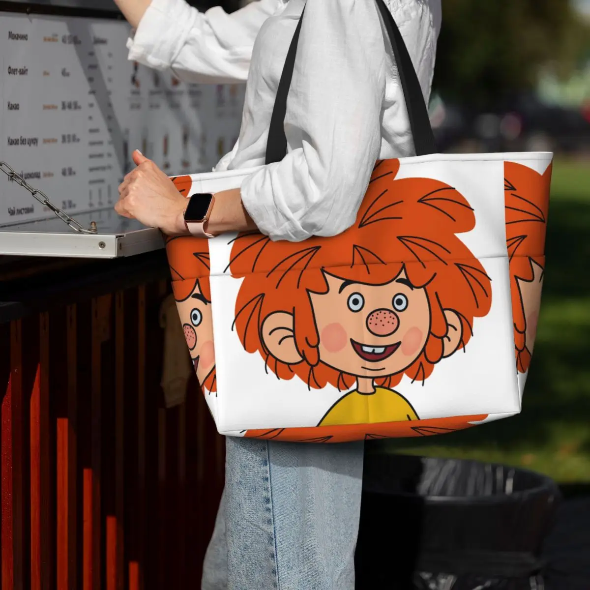 

Pumuckl Beach Tote Bag Sport Gym Yoga Duffle Large Tote Bag Women Travel Bag Fitness bag