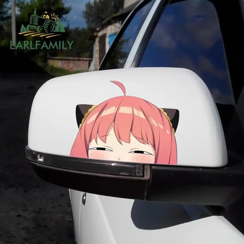 EARLFAMILY 13cm x 4.3cm for Anime Cute Eyes Slap Vinyl Car Stickers Laptop Caravan Graffiti Decal Motorcycle Surfboard Decals