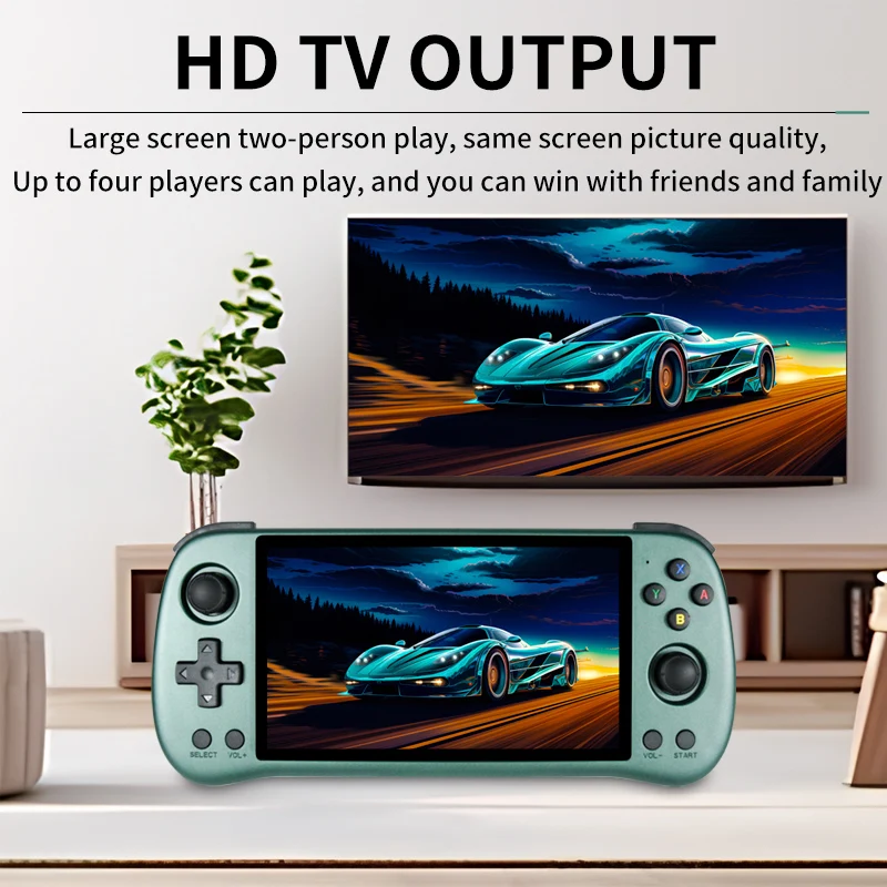 جديد X55 ريترو وحدة تحكم بجهاز لعب محمول 5.5 بوصة HD شاشة 4000 mAh بطارية ذات سعة كبيرة RK3566 نظام مفتوح المصدر هدية للأطفال