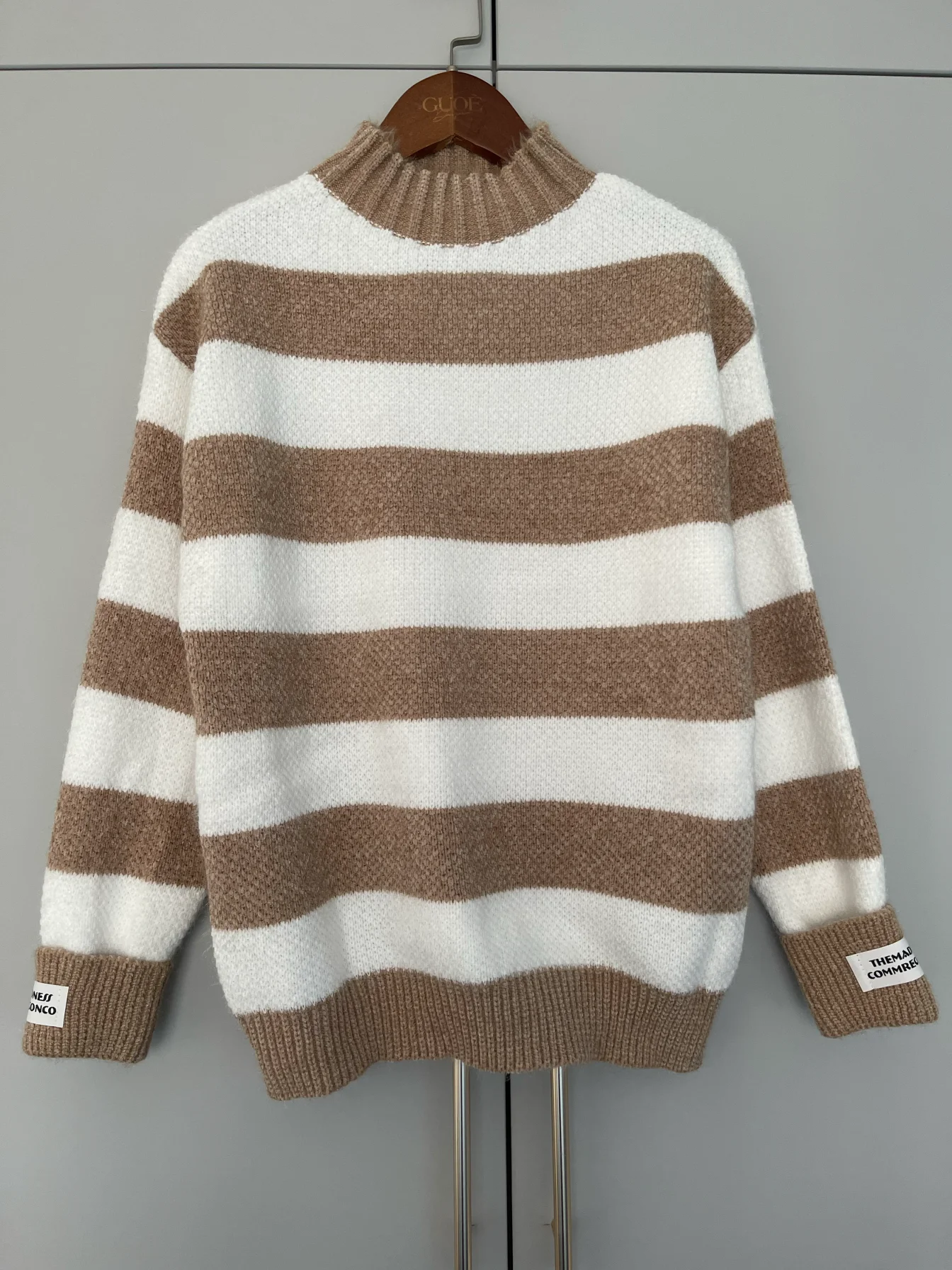 

New Fashionable Striped Loose Turtleneck Sweater for Women Autumn and Winter New Korean Style Student Casual Pullover Sweater for Women