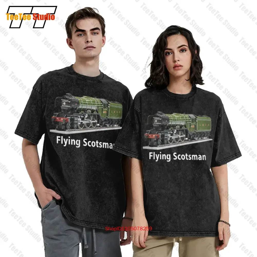 The Flying Scotsman Trains Hornby Locomotives Vintage Oversized T-Shirt VLQJ