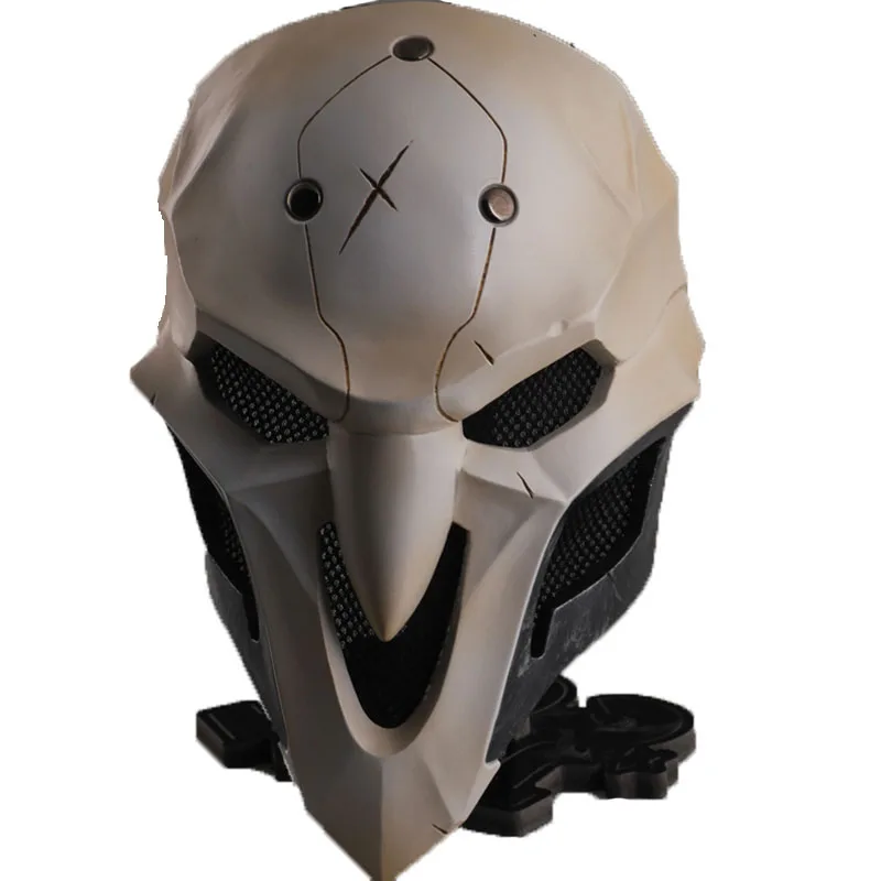 Neue OW Spiele Overwatch Gabriel Reyes Reaper Handmade Ton Skulptur Cosplay FRP Maske Helme Masque Maskerade Partei Requisiten