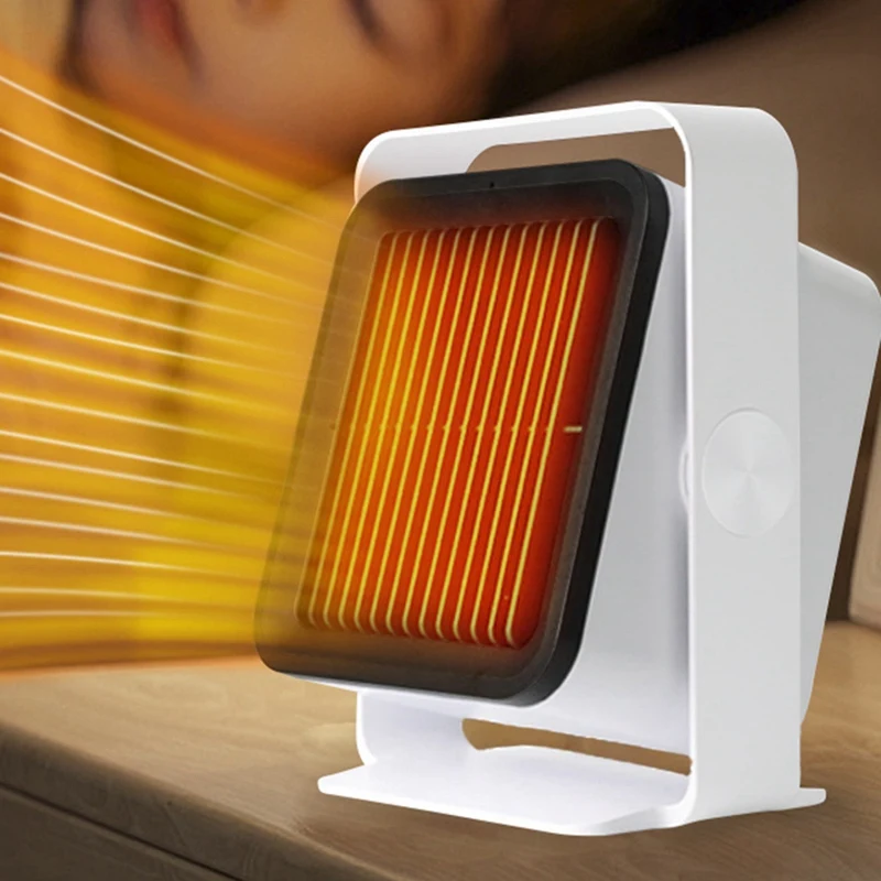 

Space Heater, Mini Electric Heater With 600W, 45° Adjustable Angle, Tip-Over & Overheat Protection, White