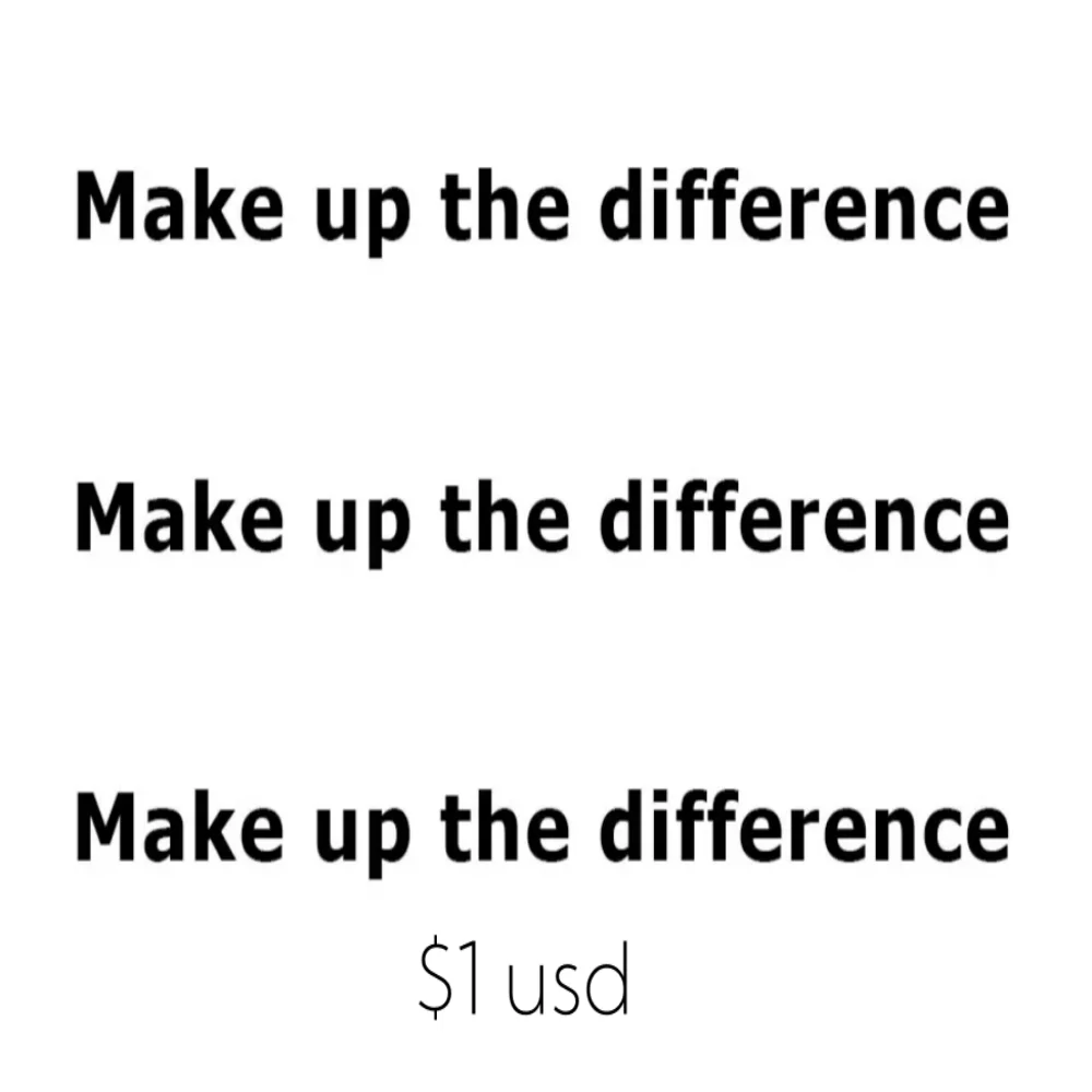 Make Up The Difference