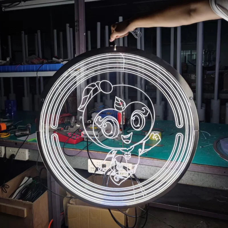 Led Acrylic Rope Street Light Motif Light Decoration Outdoor Transparent Luminous Motif Light