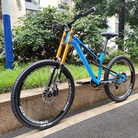 Kalosse  34mm  Air Fork Bicycle  Full Suspension Mountain Bike, 26x17 Inches, Hydraulic Brakes  11 Speed Bicycle