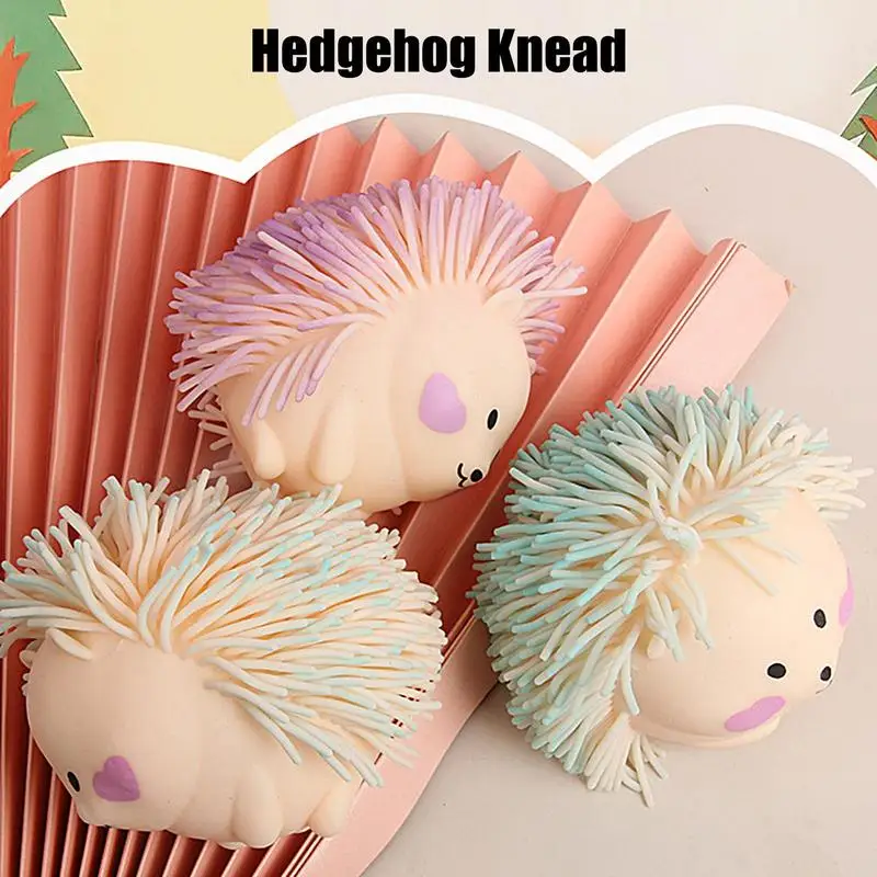 Cartoon Hedgehog Squeeze Toys Kawaii Cute Stress Relief Sensory Toys Slow Rising Stress Ball Anti Stress Fidget Toy Prezenty dla dzieci