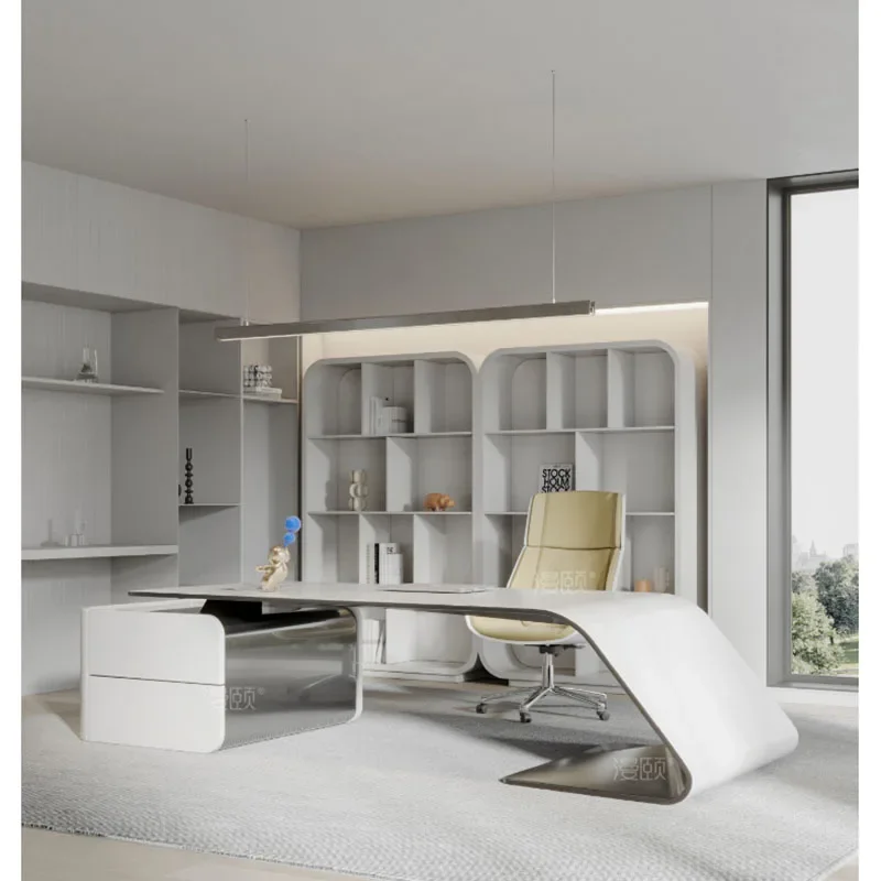 

Gameing L Shaped Gaming Modern Office Desk Executive Adjustable Height Mini Solid Wood Kawaii Desk Study Conference Tisch Tables