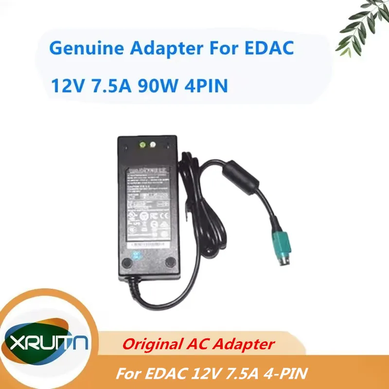 

Оригинальный адаптер переменного тока 12 В, 7,5 А, 90 Вт, 4 контакта EA10951F-120 для зарядного устройства блока питания EDAC