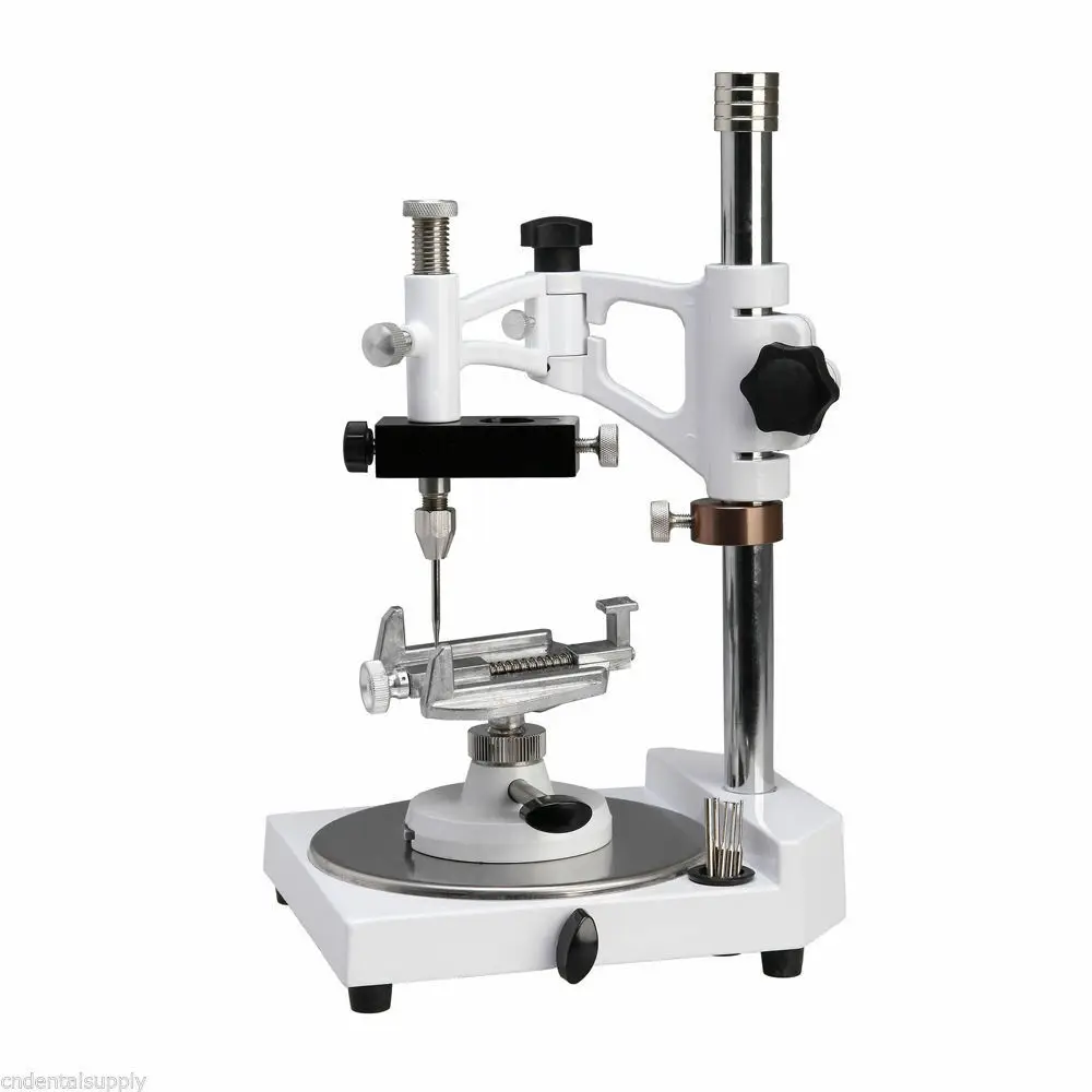 Dental Lab Surveyor Visualizer Fully Adjustable Square Base Parallel Observation With Tools & Spindle Holder