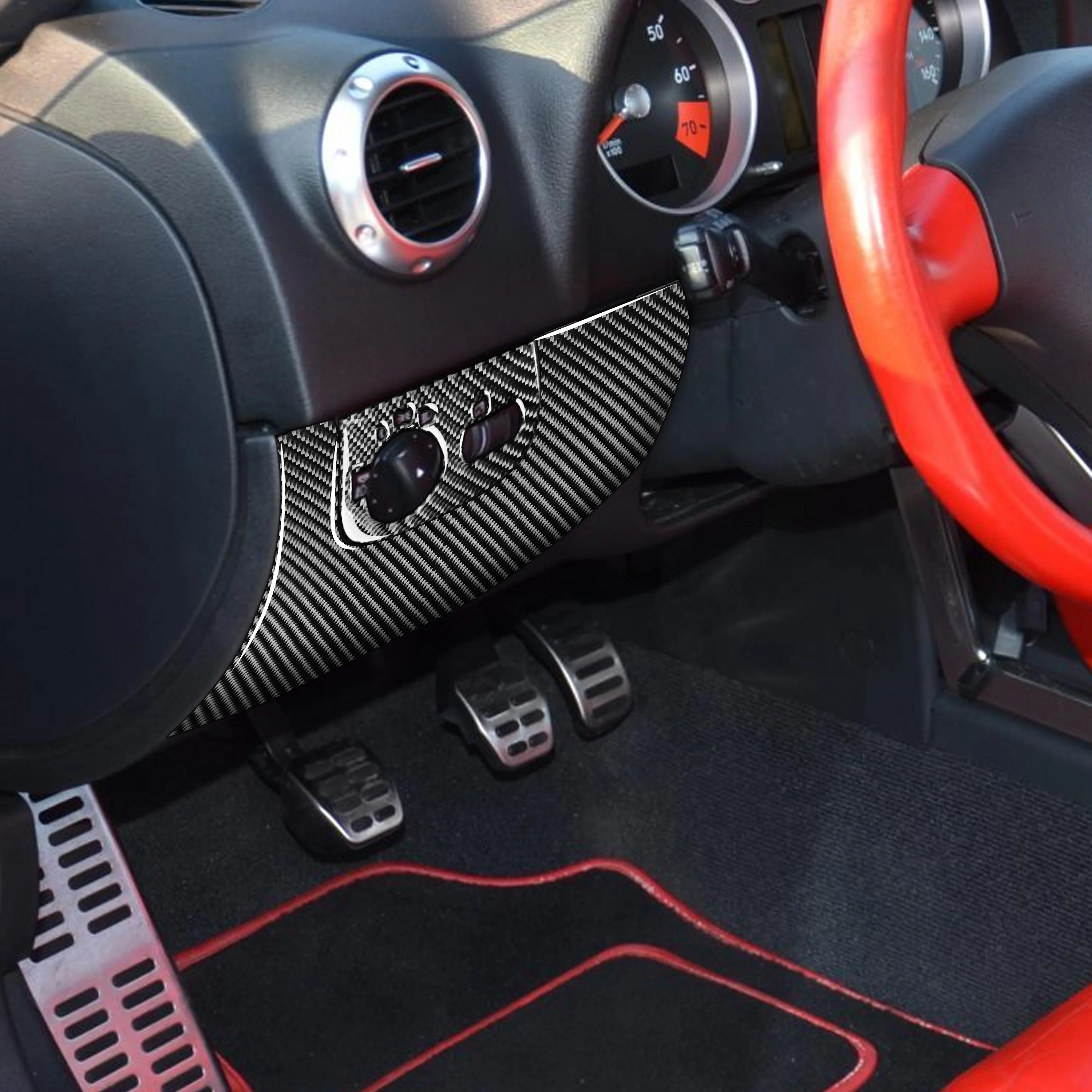 For Audi TT MK1 8N 2001-2006 Carbon Fiber Centre air vents Radio CD shifter panel Car Interior Accessories Decorative Stickers