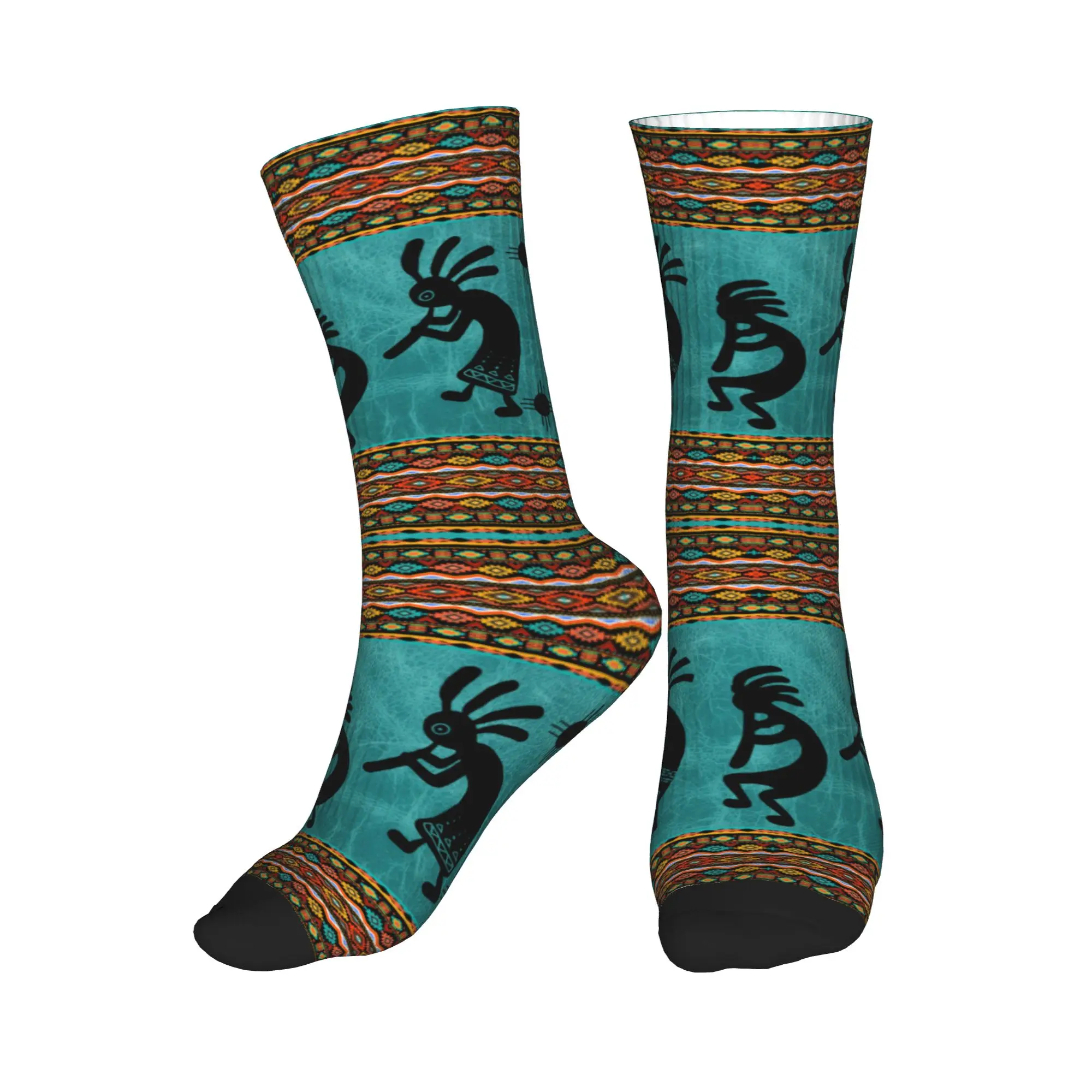 

Southwest Tribal Native American Kokopelli Dress Socks Mens Womens Warm Funny Novelty Crew Socks