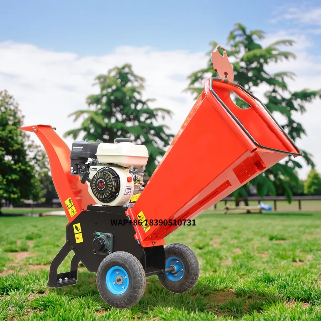 Forestry Machinery Self Powered Professional Wood Crusher 15hp Garden Automatic Wood Shredder Chipper