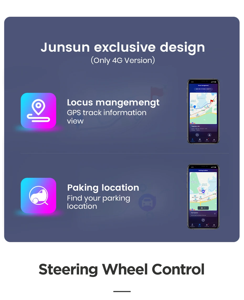 Junsun 10,1' Kabelloses Carplay Android Auto Autoradio für Honda CRV 2 2001-2006 Bluetooth Stereo mit Tasten GPS Navi 4G DSP – Detail 14