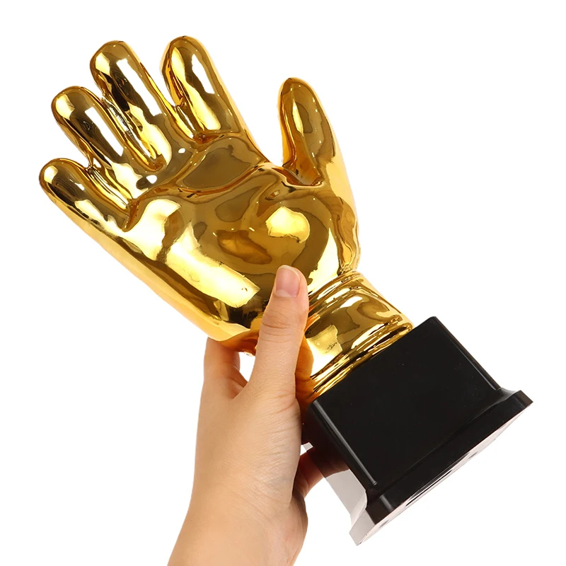 

Golden Gloves Football Trophy Winner Gold Trophys Goalkeeper Gamesoccer Competition Adult Glove School Kids Awardtrophies Cup