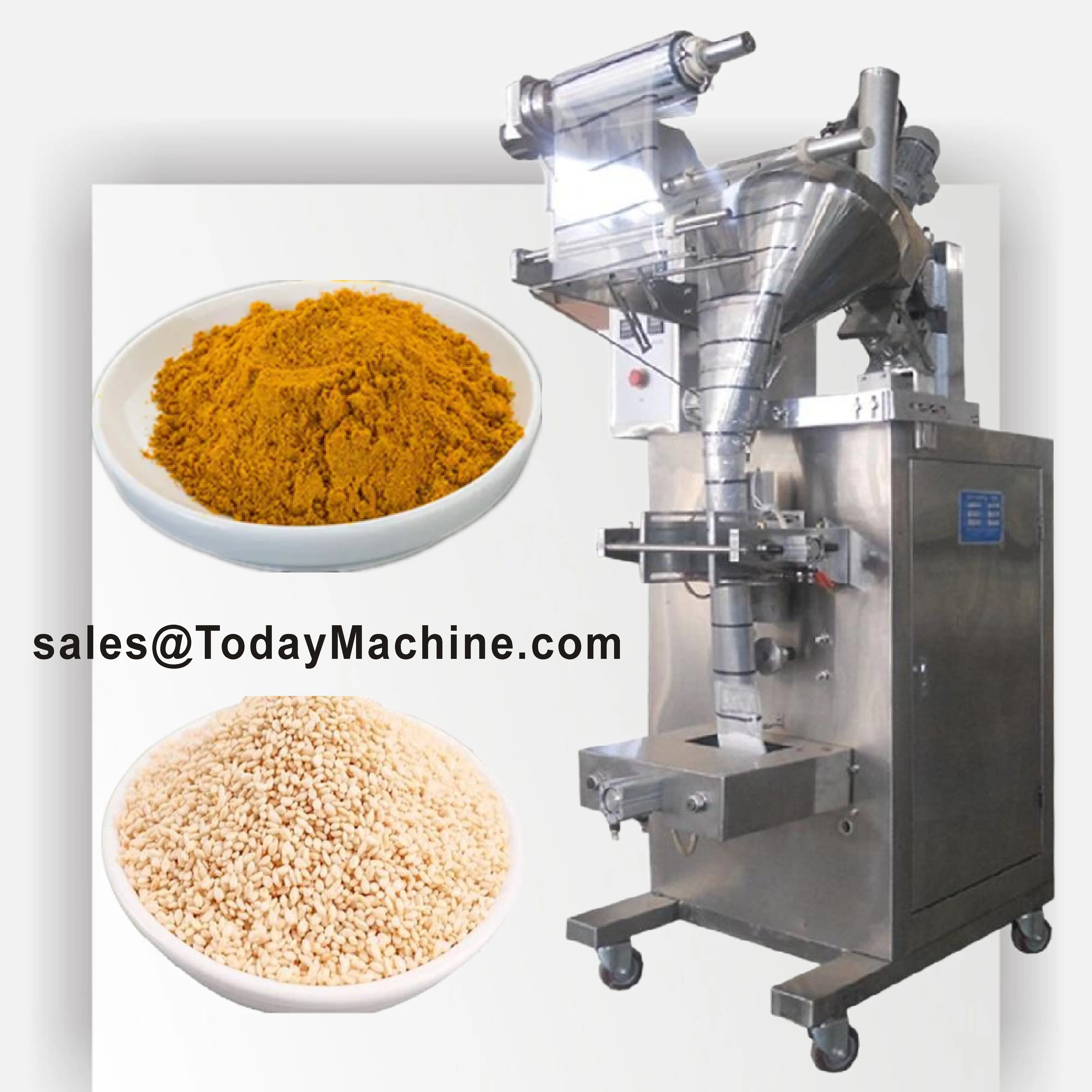 Multifunctional VFFS Wheat Flour Protein Powder Filler Milk Powder Chocolate Powder Sealing Sugar Sachet Packing Machine