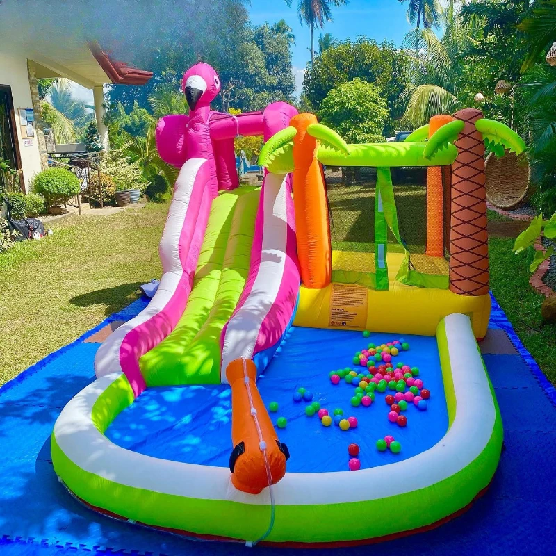 

Household Children's Inflatable Ball Castle Indoor and Outdoor Pool Slide Naughty Fort Outdoor Small Trampoline Toy