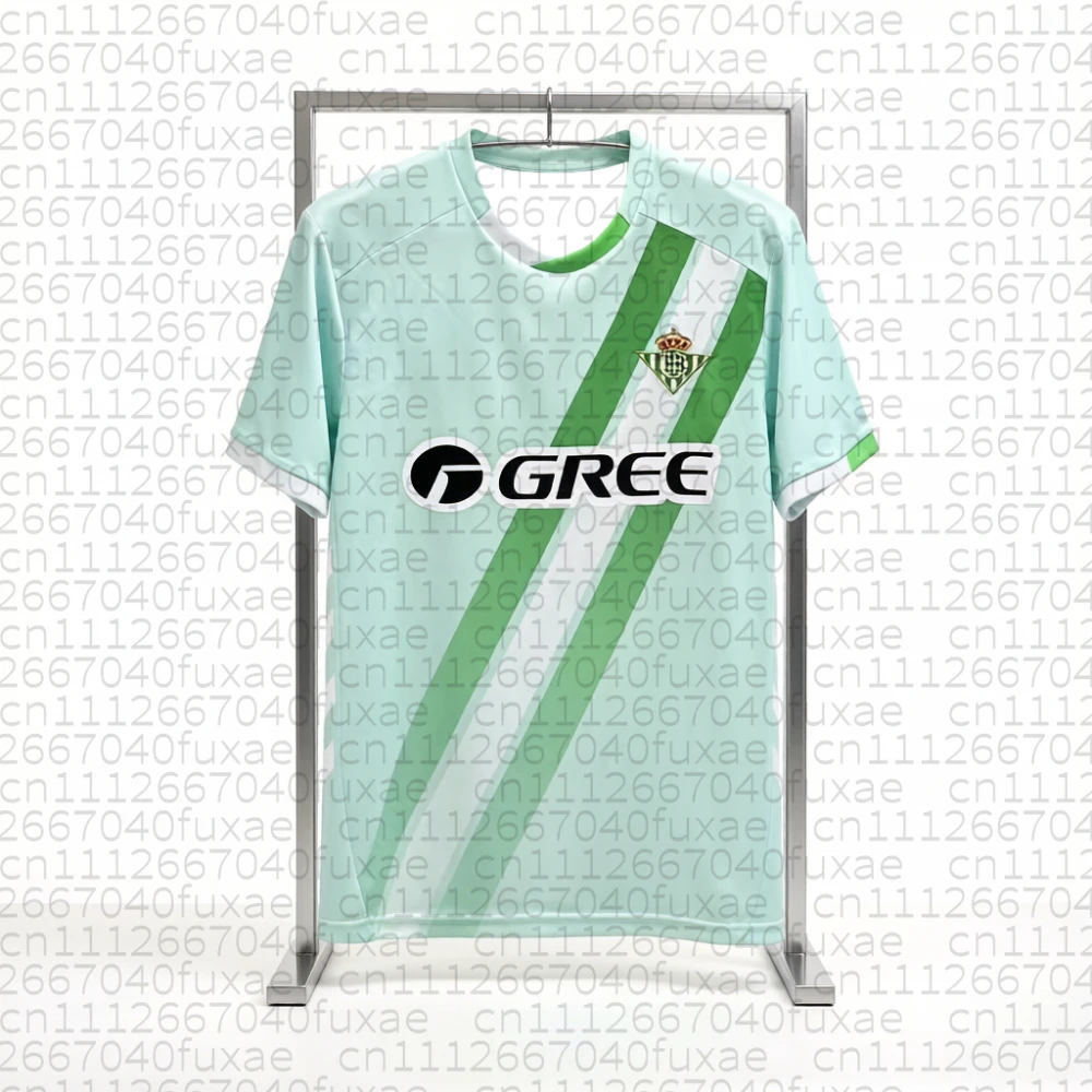 Novas Camisas da La Liga 2026, Uniformes do Time Betis, Camisetas Impressas em 3D, Tops Esportivos Unissex, Camisas Infantis, Tops para Combinar em Família