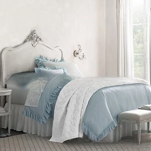 Neoclassical oak double bed custom furniture solid wood carving flower 1.5 * 1.8 meters queen bed princess girl bed