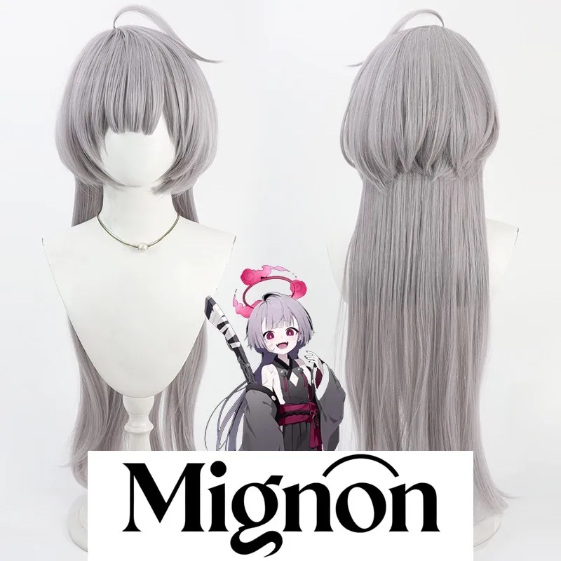 

Синий архив Ябуки Яши косплей парик серый фиолетовый кривая головая подарок на Хэллоуин