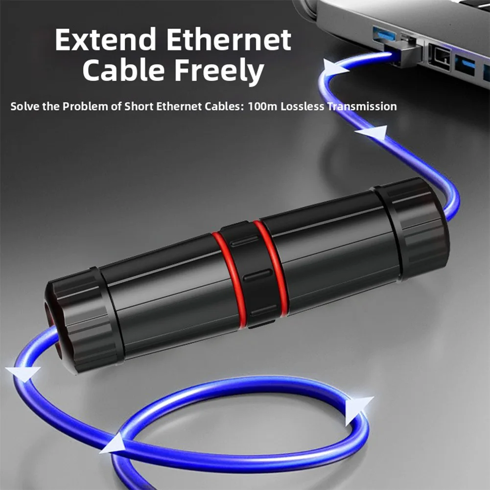 

Водонепроницаемый сетевой соединитель IP68 для Ethernet-кабелей, уличный адаптер-муфта для LAN, разъем типа «мама» для Cat6, Cat7, Cat8