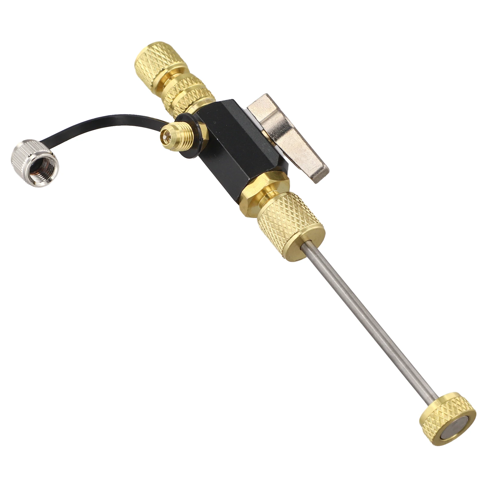 

Универсальный инструмент для сердечника клапана Механический инструмент Инструмент HVAC 1 4-дюймовый фитинг Эффективное удаление сердечника в среде низкого давления