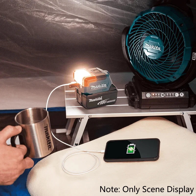 Imagem -02 - Makita-led Lxt Worklight com Carregamento Usb Compacto Interior Camping Pele Dml817 18v