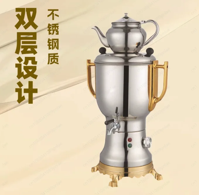 

Русский чайник из нержавеющей стали, 4 л, золотой, турецкий электрический чайник с двойными стенками, термос