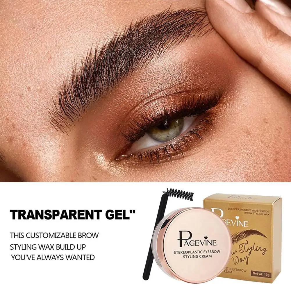 Crema moldeadora de cejas transparente, Gel de secado rápido para cejas salvajes, resistente al agua, de larga duración, S5r1