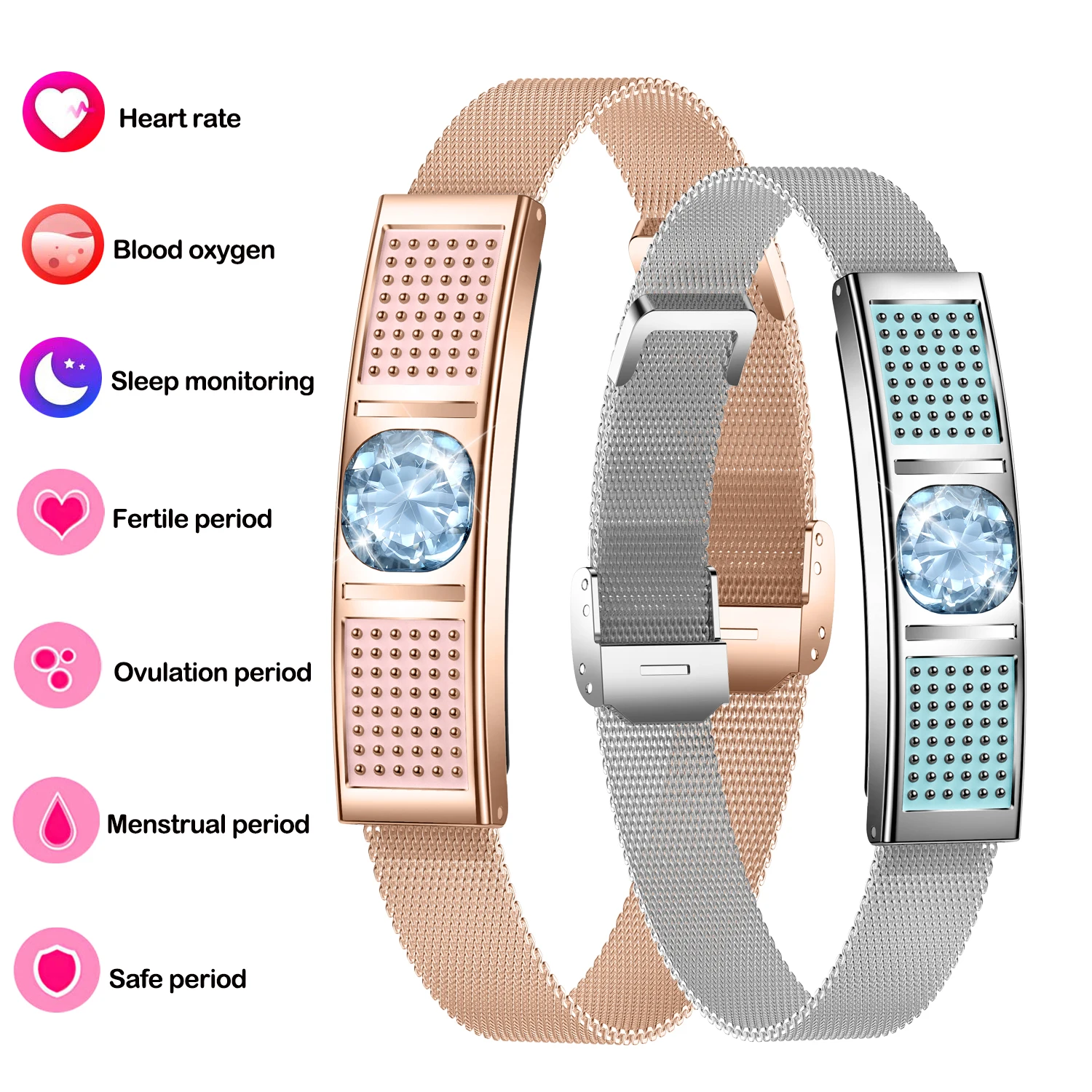 

Smart Bracelet For Women With Health and Sleep Monitoring Multiple Exercise Modes,Women's Health Monitoring For Android IOS
