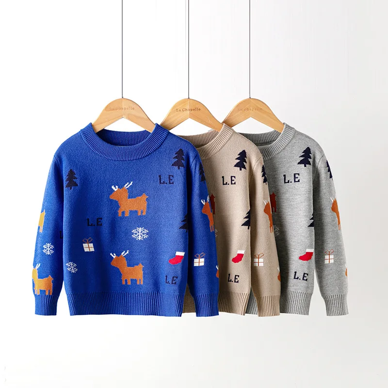 

New Children's Sweater Styles for Autumn & Winter - Snowflake Design for Boys & Babies, Fashion Base Layer Kids' Clothing