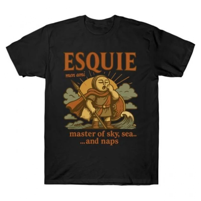 

Esquie Clair Obscur Expedition 33 Whooo Wheee Gift for RPG gamer 100% cotton printed tee Short Sleeve Graphic T-Shirt S-6XL