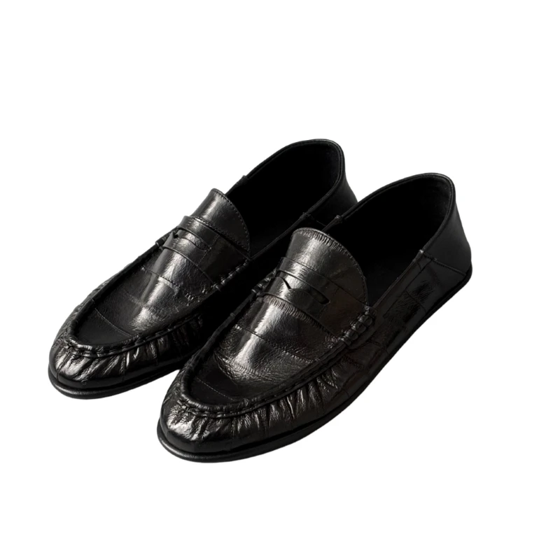 

Women's Flat Leather Shoes for Walking Comfort Vintage Oxford Style Leather Shoes for Women Fashion AK0202