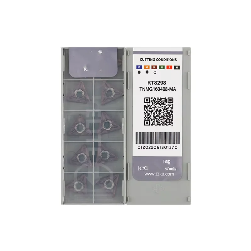 

TNMG TNMG160404 TNMG160408 TNMG160412 KT1253 KT3263A MA MS MT TF PMK UC KC5280 KT6109 KT8298 CNC Carbide Turning Inserts 10 PCS