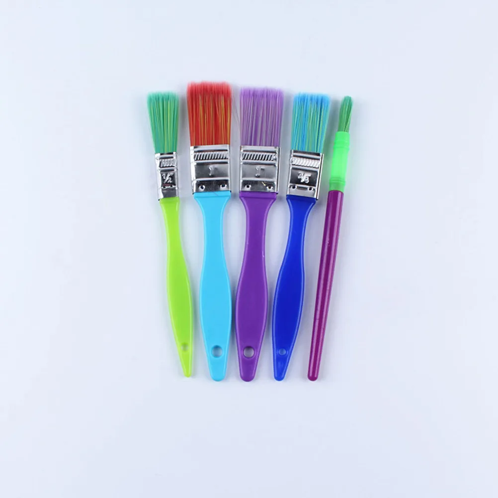 15-in-1 Kids Art Painting Kit with Assorted Sponge Brushes Different Shapes Sizes Easy-Grip Handles for Watercolor Ceramic Craft