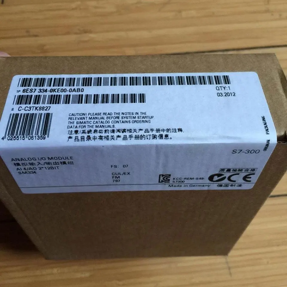 

Совершенно новый 6ES7334-0KE00-0AB0 6ES7 334-0KE00-0AB0 Гарантия один год
