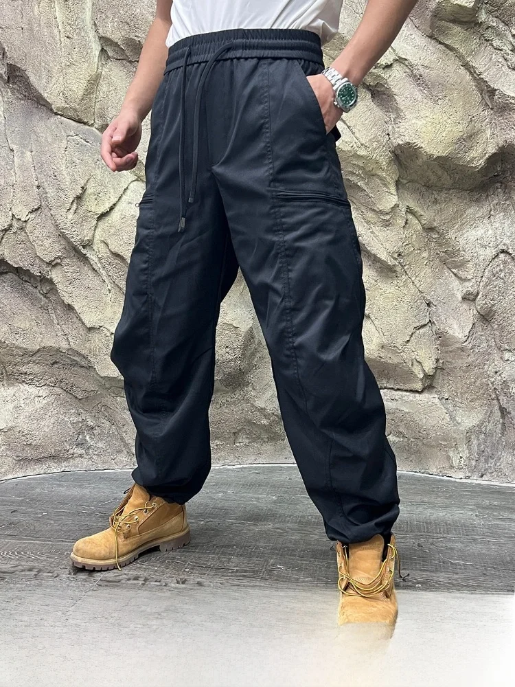 Outdoor Sports Men's Casual Pants Straight Leg Knife Cut Wear Resistant Spring Autumn Lightweight Trousers for Youth